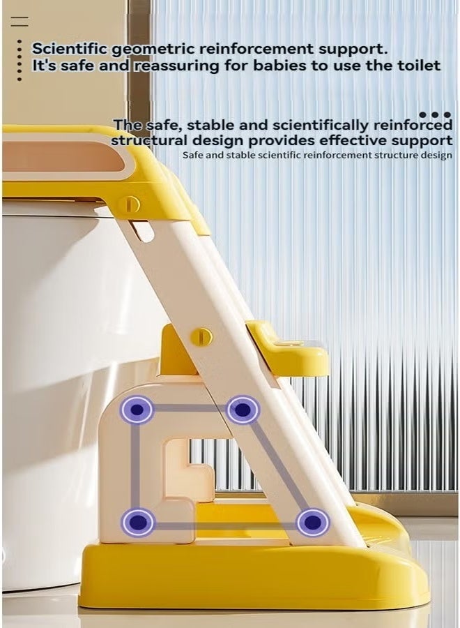 Beauenty 2 In 1 Baby Toilet Potty Training Seat with Step Stool Ladder Toilet Potty Training Seat for Kids - Image 4